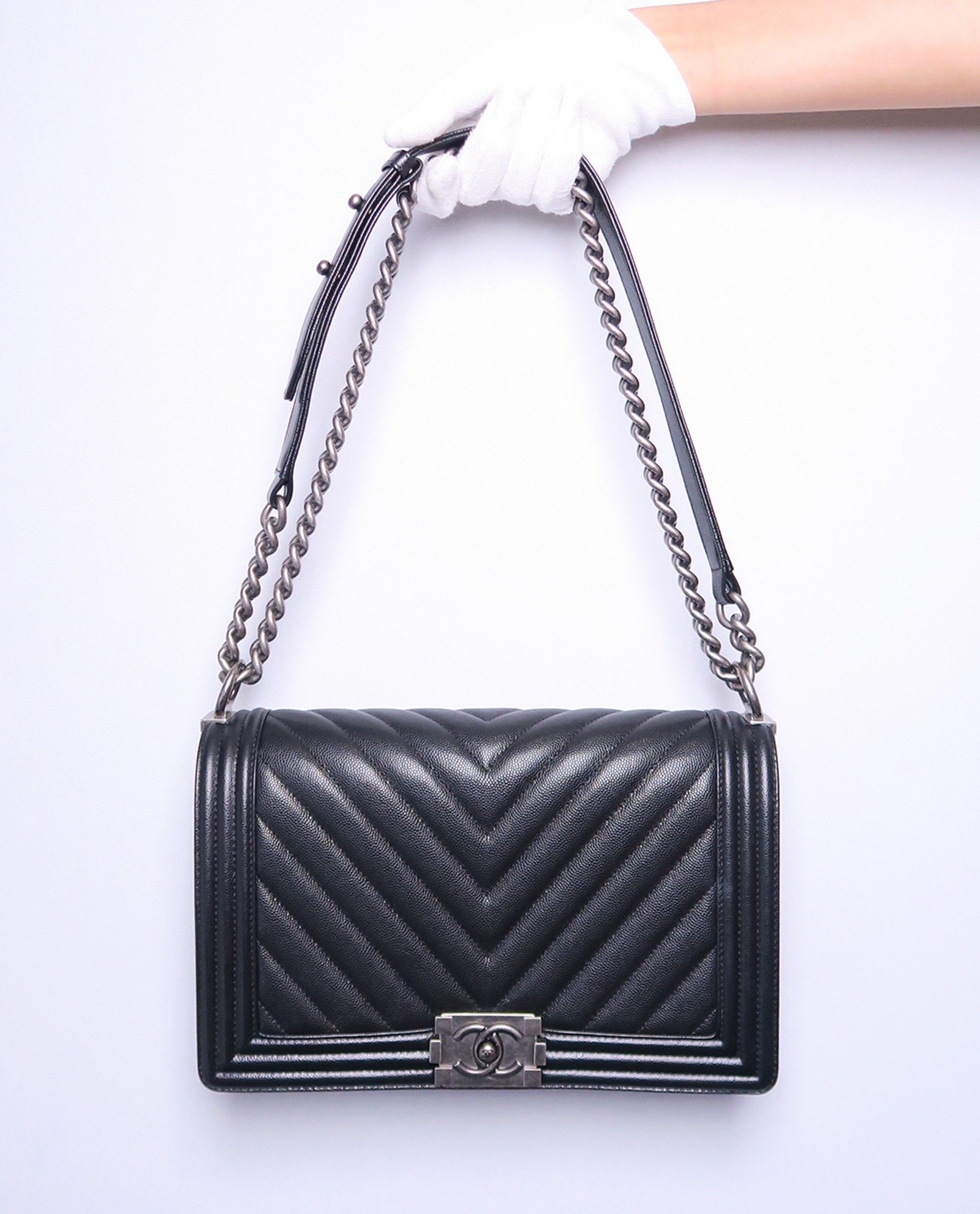 Chanel new cheap medium boy bag